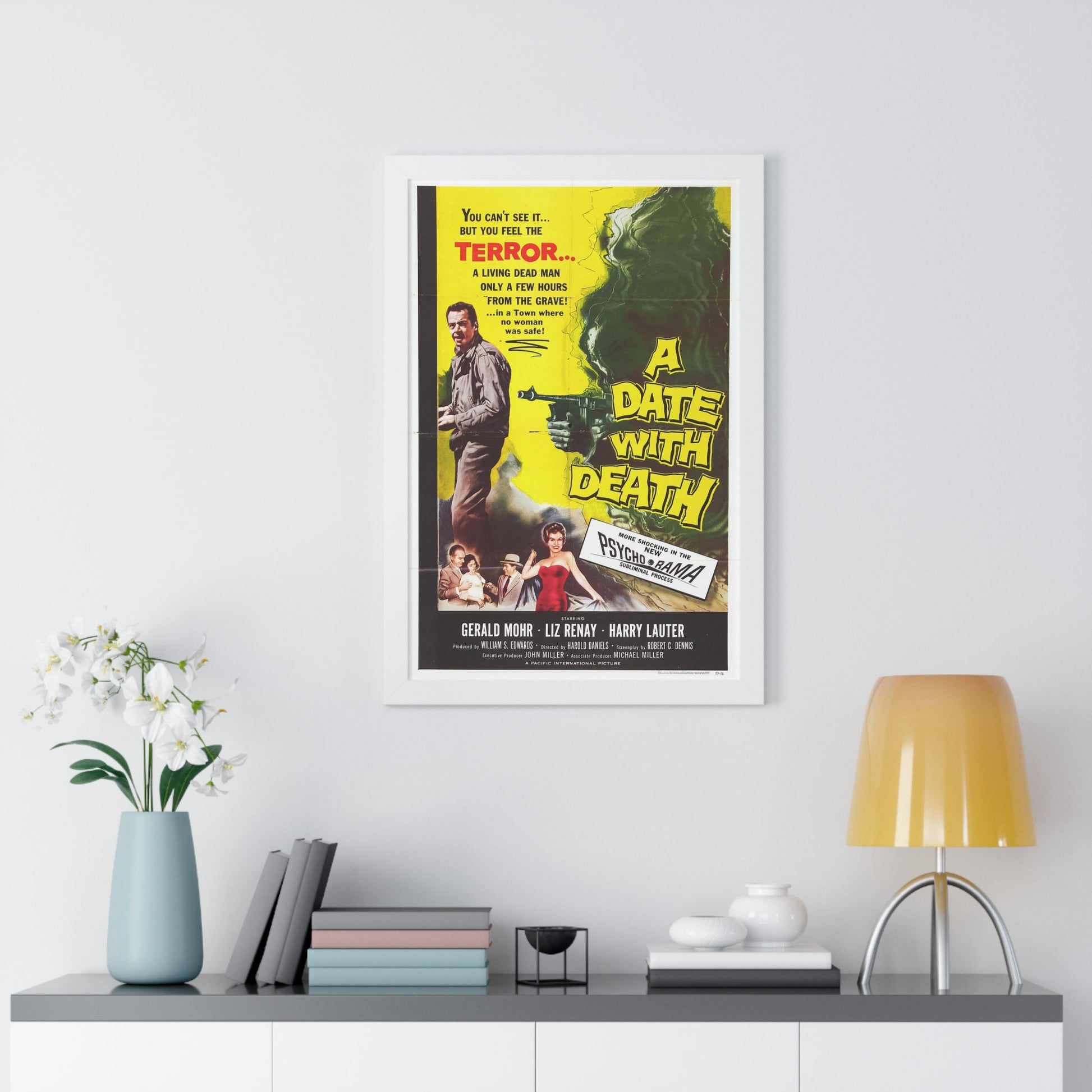 A DATE WITH DEATH 1959 - Framed Movie Poster-The Sticker Space