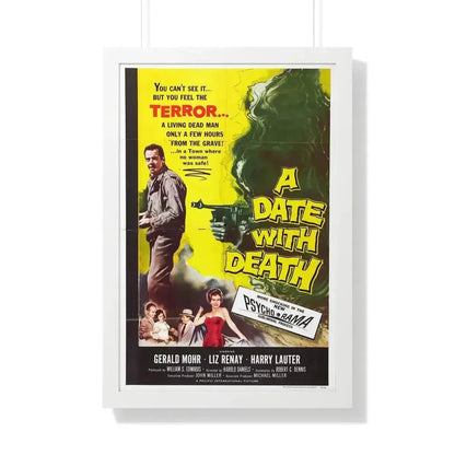 A DATE WITH DEATH 1959 - Framed Movie Poster 20" x 30" White - The Sticker Space