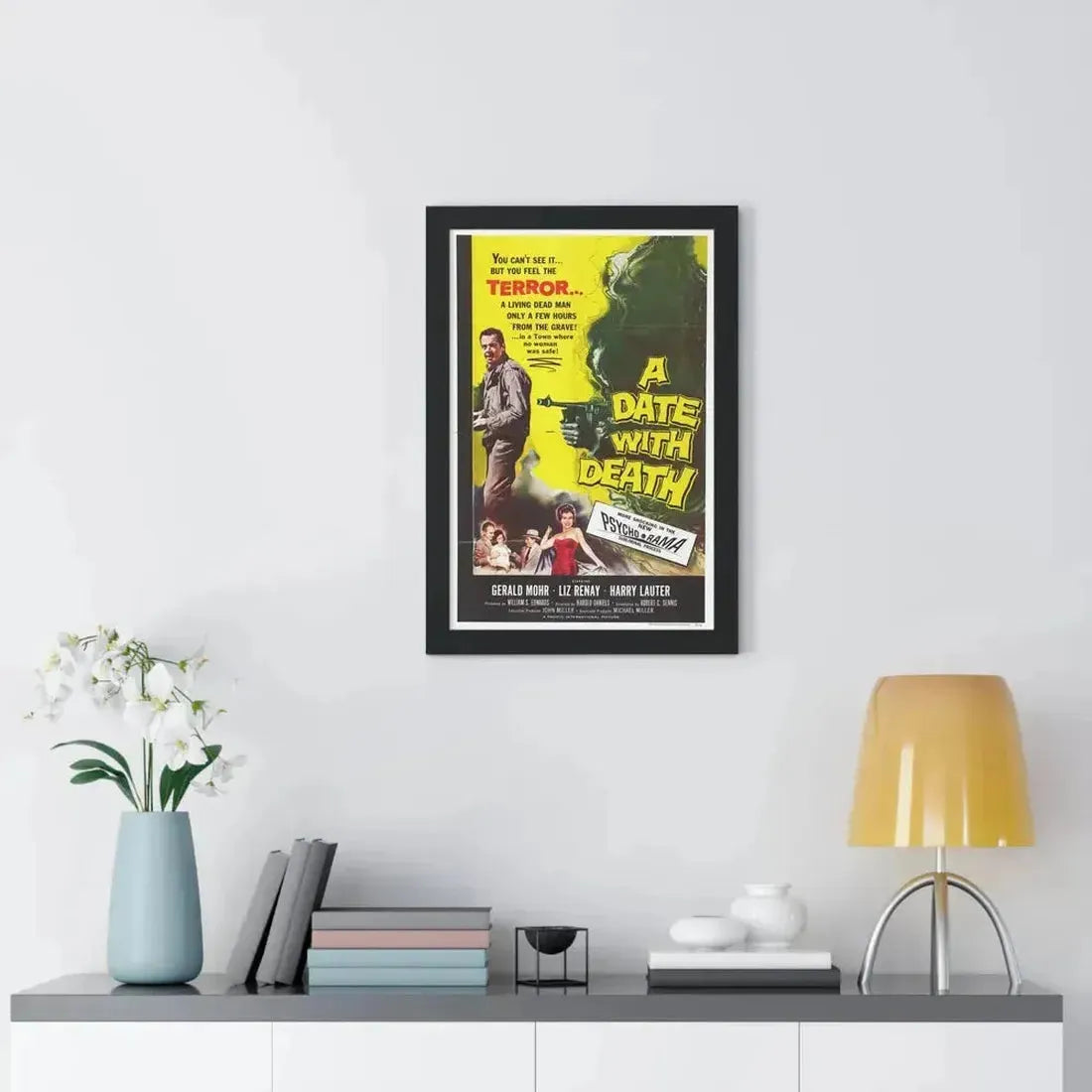 A DATE WITH DEATH 1959 - Framed Movie Poster - The Sticker Space
