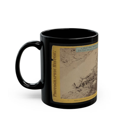 A Dead Rebel Soldier, As He Lay In The Trenches Of  Fort Hell  001 (U.S. Civil War) Black Coffee Mug