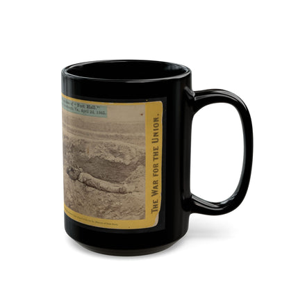 A Dead Rebel Soldier, As He Lay In The Trenches Of  Fort Hell (U.S. Civil War) Black Coffee Mug