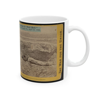 A Dead Rebel Soldier, As He Lay In The Trenches Of  Fort Hell (U.S. Civil War) White Coffee Mug