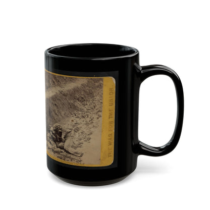 A Dead Rebel Soldier, As He Lay In The Trenches Of Fort Mahone, Called By The Soldiers,  Fort Damnation  ... (U.S. Civil War) Black Coffee Mug