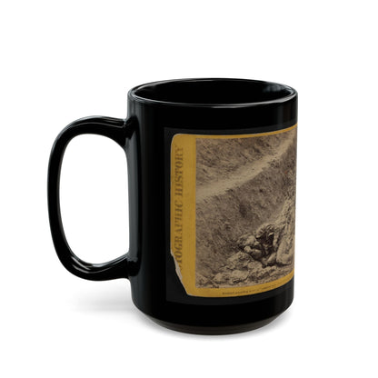 A Dead Rebel Soldier, As He Lay In The Trenches Of Fort Mahone, Called By The Soldiers,  Fort Damnation  ... (U.S. Civil War) Black Coffee Mug