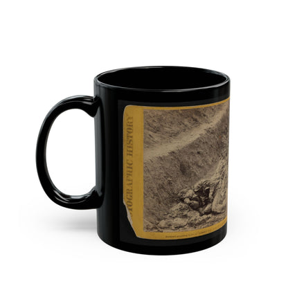 A Dead Rebel Soldier, As He Lay In The Trenches Of Fort Mahone, Called By The Soldiers,  Fort Damnation  ... (U.S. Civil War) Black Coffee Mug