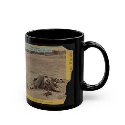 A Dead Rebel Soldier, Inside The Union Picket Lines (U.S. Civil War) Black Coffee Mug