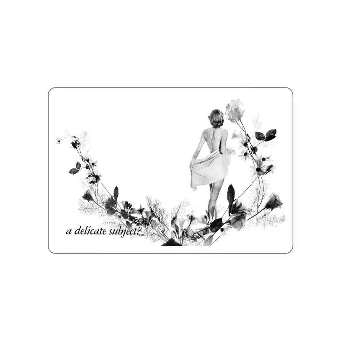 A Delicate Sublect, Calling All Girls, June 1948 (Magazine Illustration) STICKER Vinyl Die-Cut Decal White Die-Cut 4 Inch - The Sticker Space