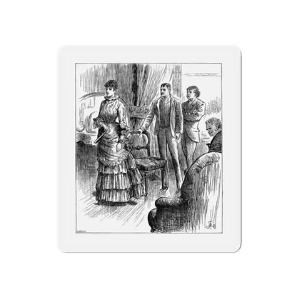 A Diamond In The Rough by Alice O'Hanlon, Cassell's Family Magazine 1885 (3) (Magazine Illustration) Refrigerator Magnet - The Sticker Space