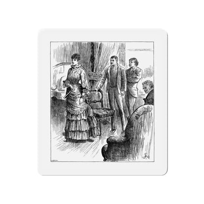 A Diamond In The Rough by Alice O'Hanlon, Cassell's Family Magazine 1885 (3) (Magazine Illustration) Refrigerator Magnet - The Sticker Space