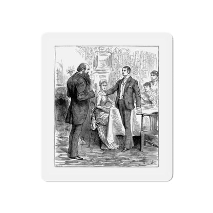 A Diamond In The Rough by Alice O'Hanlon, Cassell's Family Magazine 1885 (2) (Magazine Illustration) Refrigerator Magnet-6 × 6"-The Sticker Space