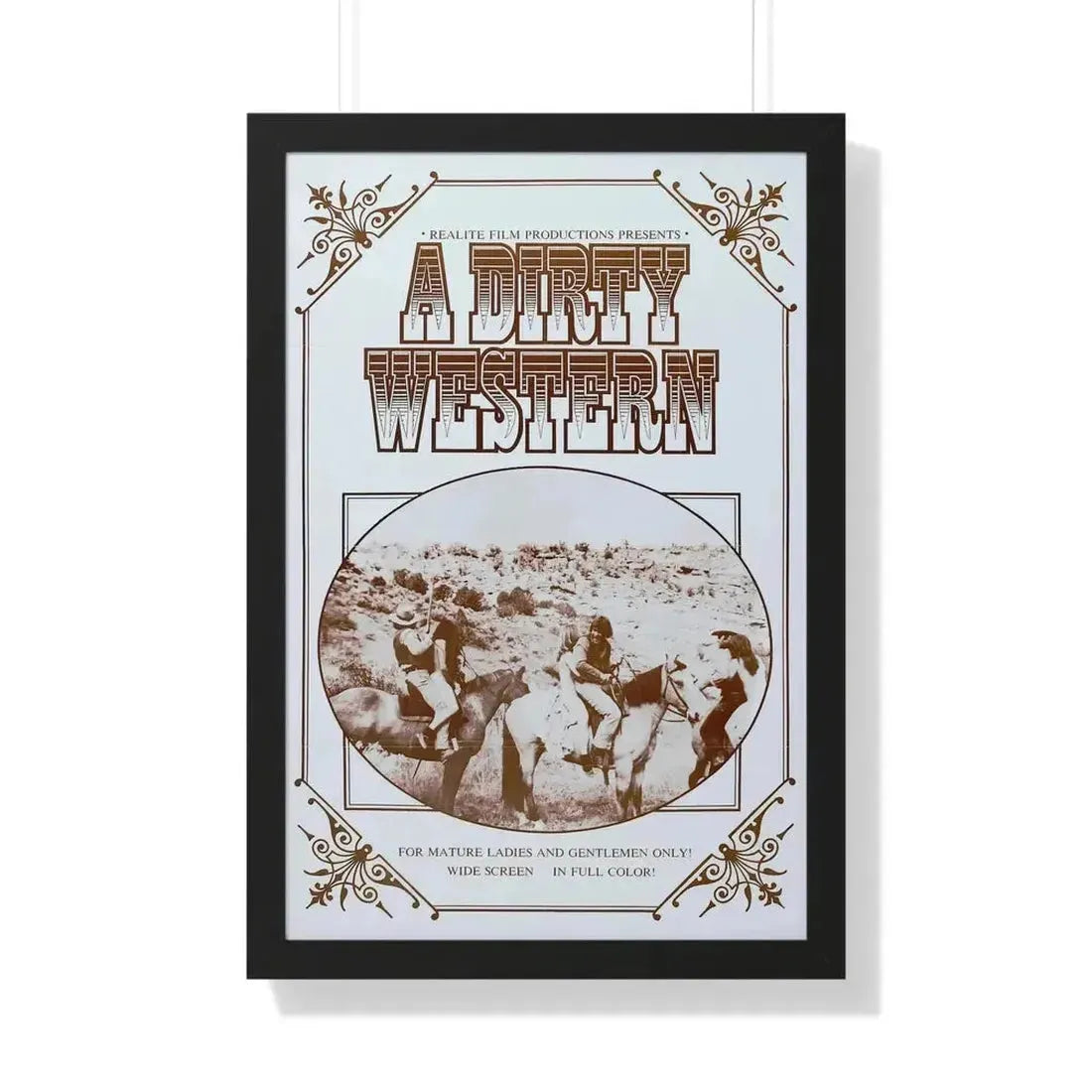 A DIRTY WESTERN 1975 - Framed Movie Poster - The Sticker Space