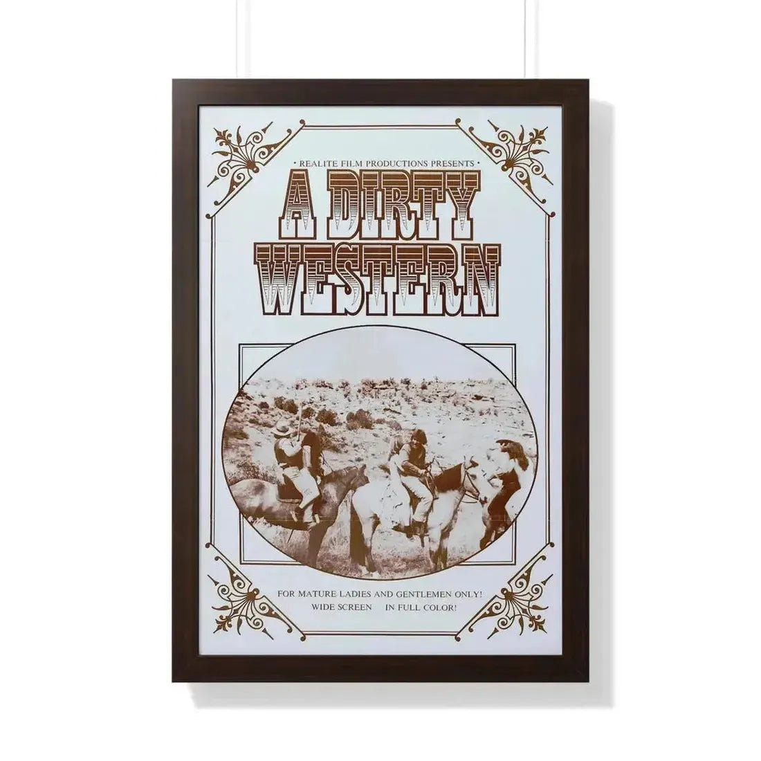 A DIRTY WESTERN 1975 - Framed Movie Poster - The Sticker Space