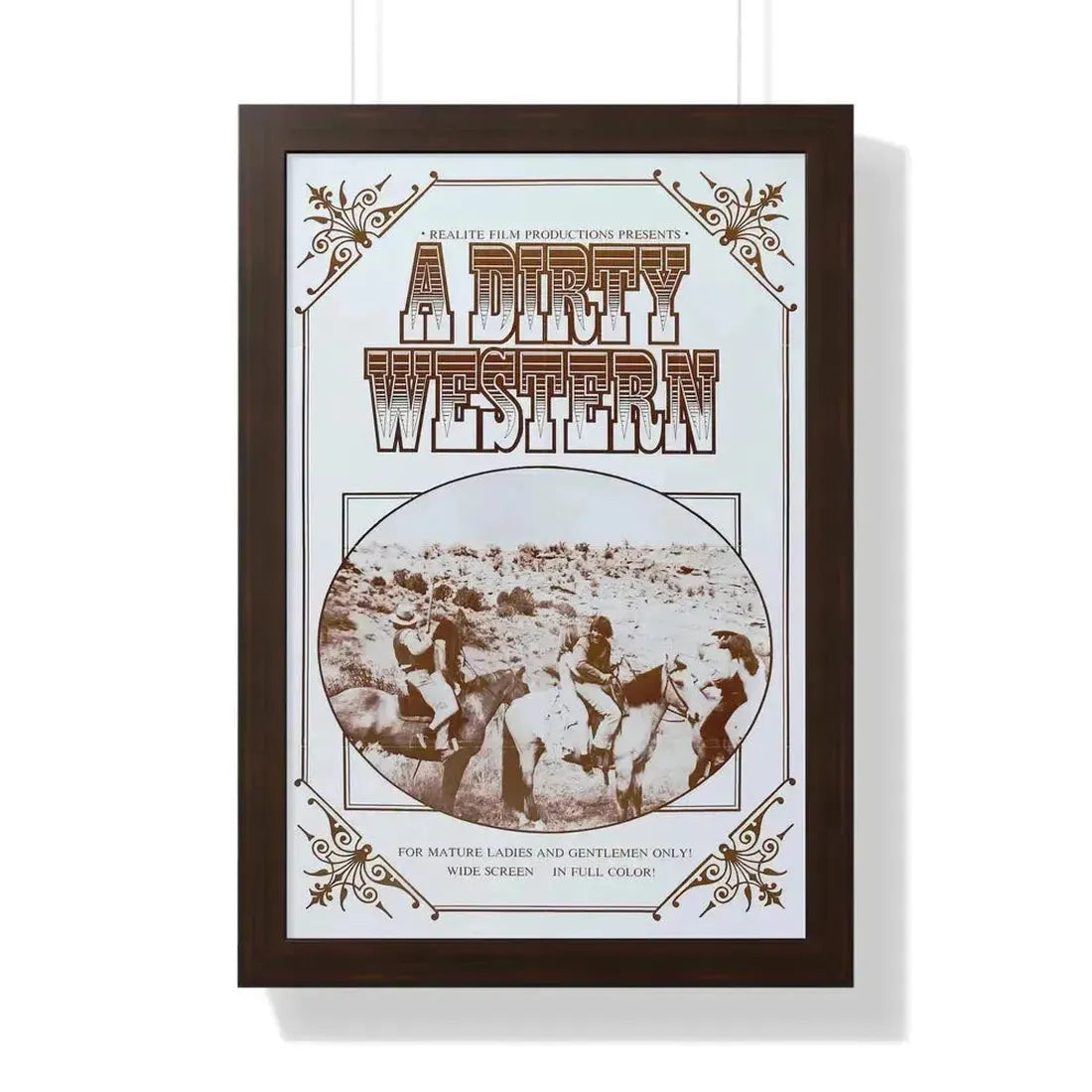 A DIRTY WESTERN 1975 - Framed Movie Poster - The Sticker Space
