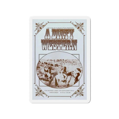 A DIRTY WESTERN 1975 Movie Poster - Refrigerator Magnet - The Sticker Space
