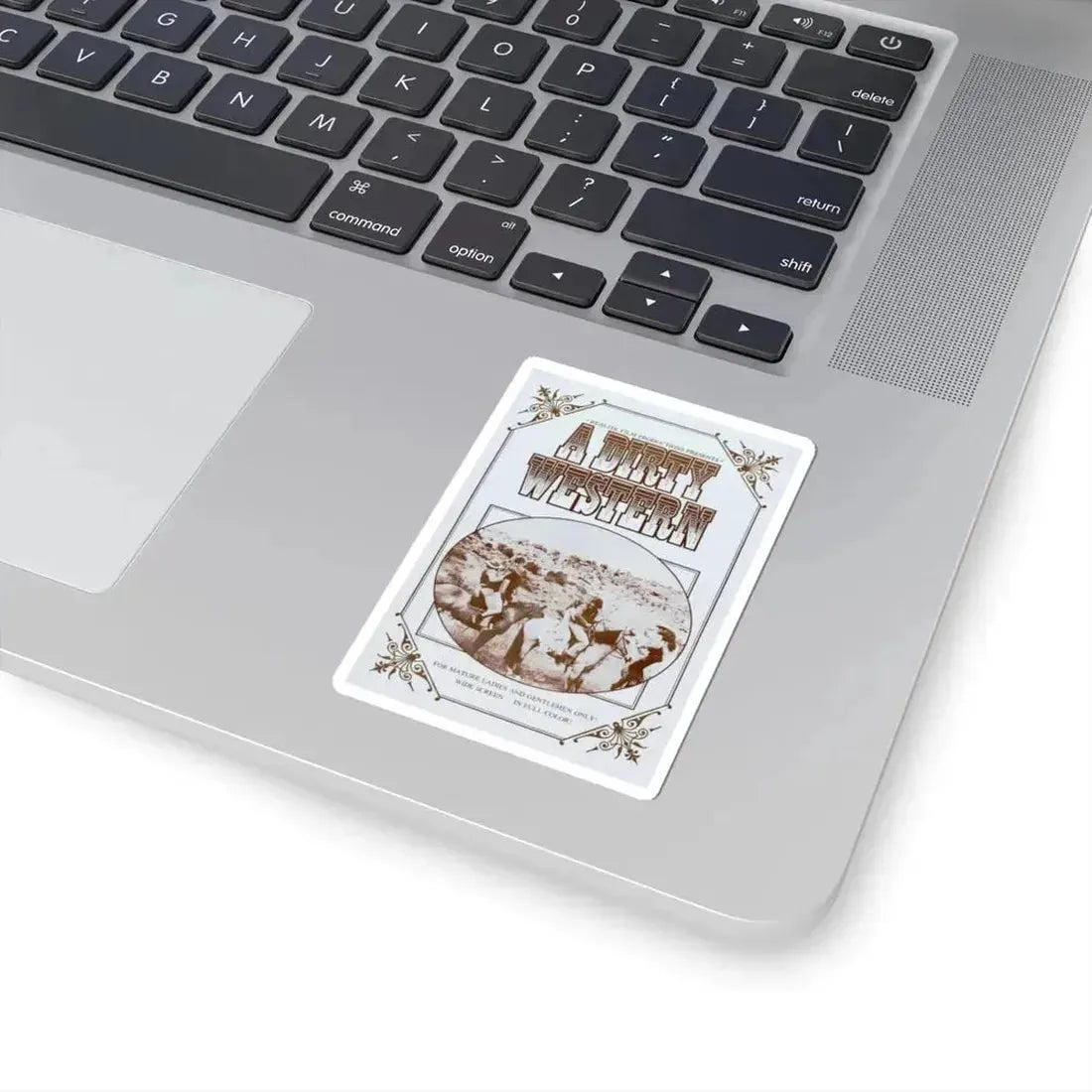 A DIRTY WESTERN 1975 Movie Poster - STICKER Vinyl Kiss-Cut Decal - The Sticker Space