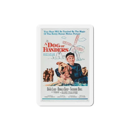A Dog of Flanders 1960 Movie Poster Refrigerator Magnet 3 Inch - The Sticker Space