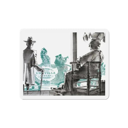 A Dog's Hind Legs (1), The American Magazine, January 1934 (Magazine Illustration) Refrigerator Magnet 6 Inch - The Sticker Space