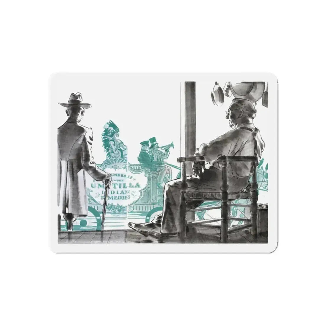 A Dog's Hind Legs (1), The American Magazine, January 1934 (Magazine Illustration) Refrigerator Magnet - The Sticker Space