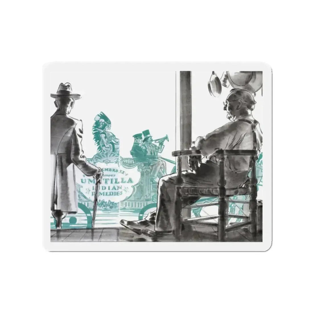 A Dog's Hind Legs (1), The American Magazine, January 1934 (Magazine Illustration) Refrigerator Magnet - The Sticker Space