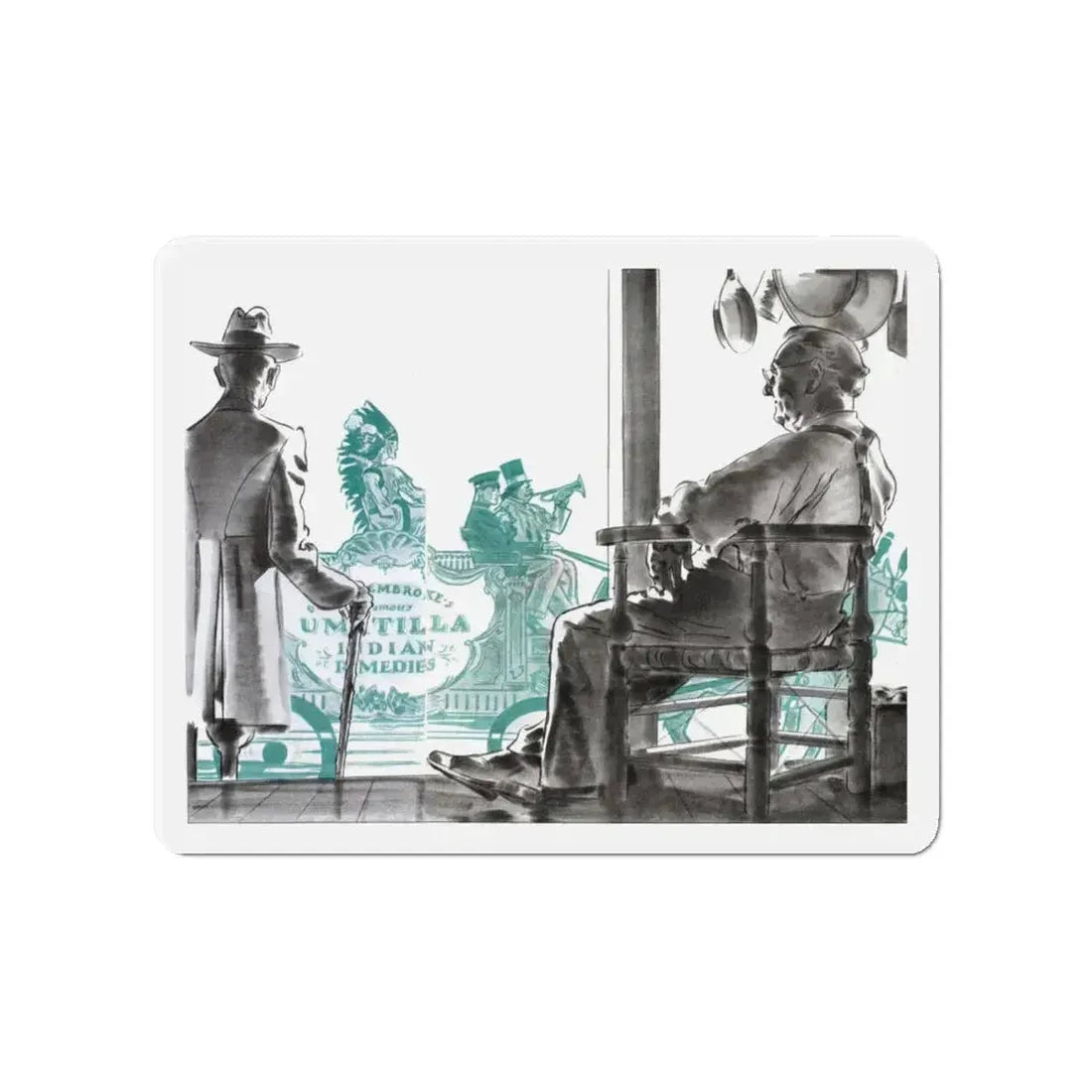 A Dog's Hind Legs (1), The American Magazine, January 1934 (Magazine Illustration) Refrigerator Magnet - The Sticker Space