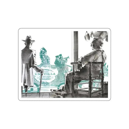 A Dog's Hind Legs (1), The American Magazine, January 1934 (Magazine Illustration) STICKER Vinyl Die-Cut Decal White Die-Cut 2 Inch - The Sticker Space