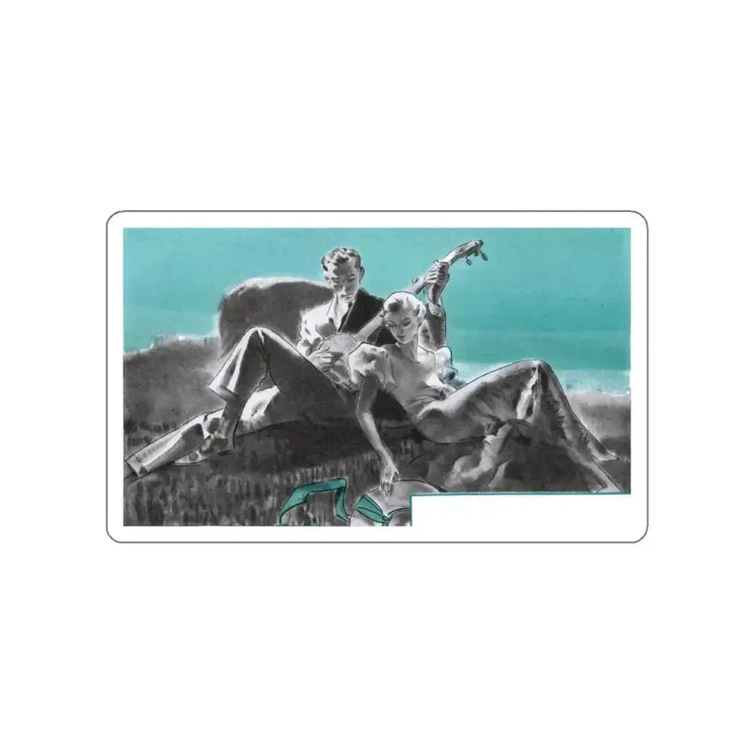 A Dog's Hind Legs (2), The American Magazine, January 1934 (Magazine Illustration) STICKER Vinyl Die-Cut Decal White Die-Cut 3 Inch - The Sticker Space