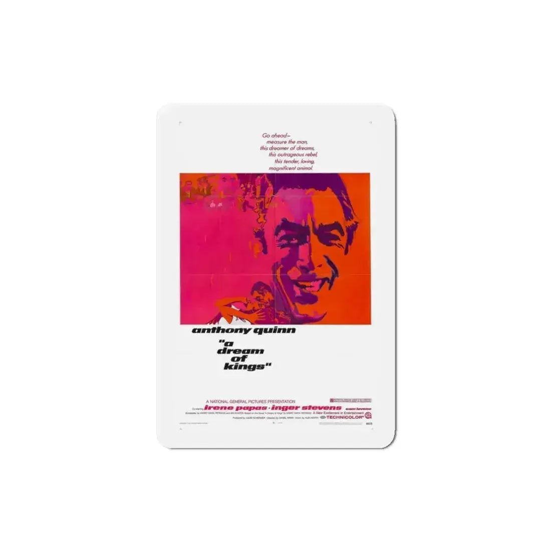 A Dream of Kings 1969 Movie Poster Refrigerator Magnet - The Sticker Space