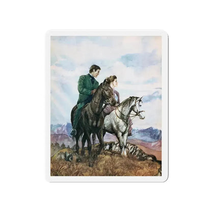 A Falcon For A Queen by Catherine Gaskin, Woman magazine, 1972 (Magazine Illustration) Refrigerator Magnet 4 Inch - The Sticker Space