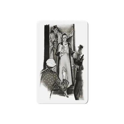 A Family Alliance (2), The Delineator, October 1932 (Magazine Illustration) Refrigerator Magnet - The Sticker Space