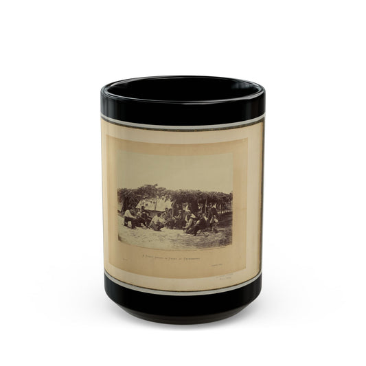 A Fancy Group, In Front Of Petersburg (U.S. Civil War) Black Coffee Mug