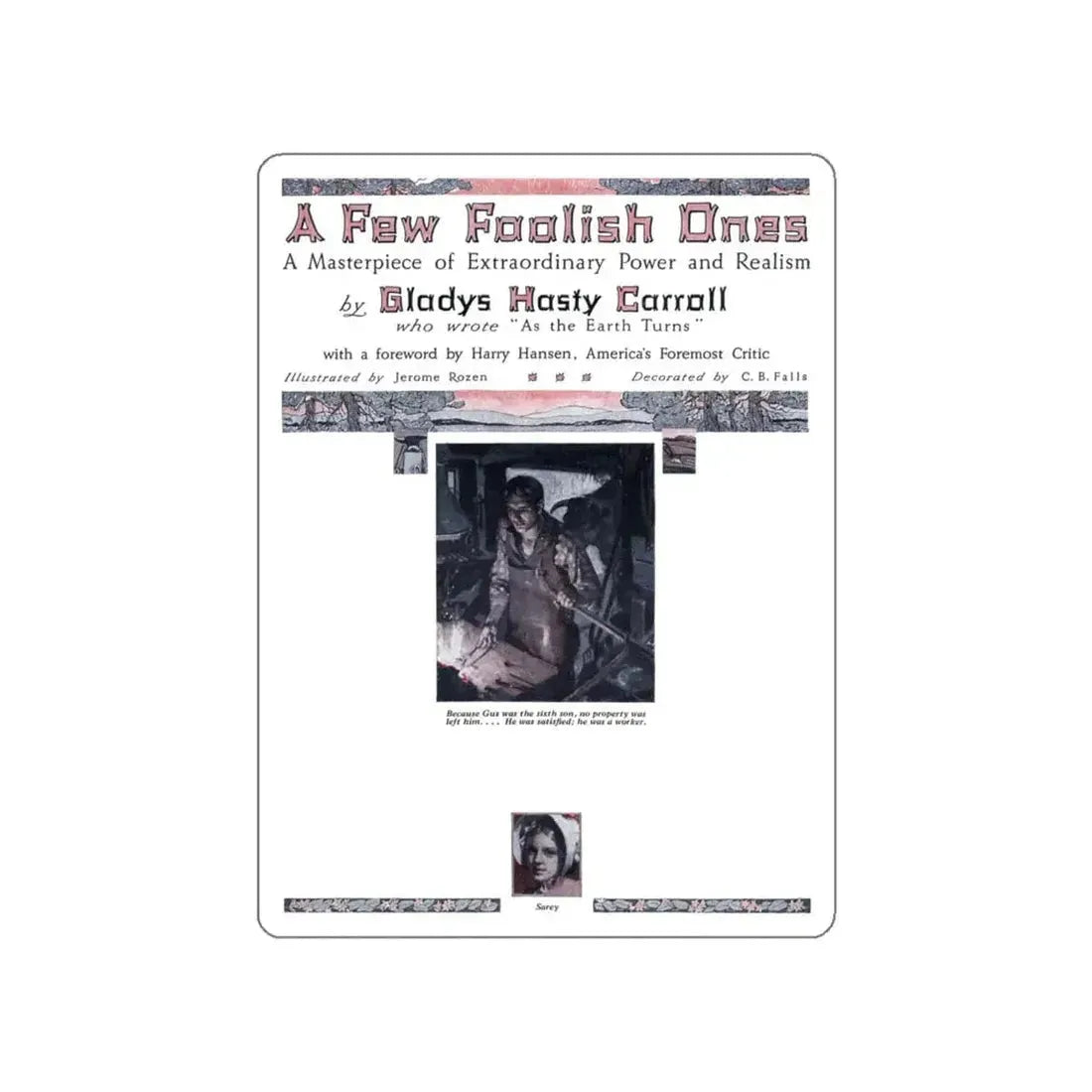 A Few Foolish Ones (1), Redbook, November 1934 (Magazine Illustration) STICKER Vinyl Die-Cut Decal - The Sticker Space