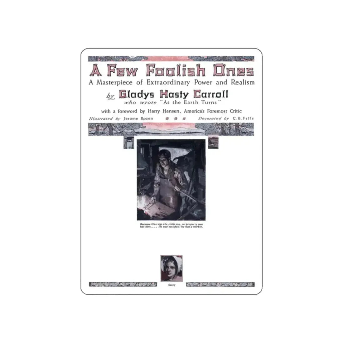 A Few Foolish Ones (1), Redbook, November 1934 (Magazine Illustration) STICKER Vinyl Die-Cut Decal - The Sticker Space