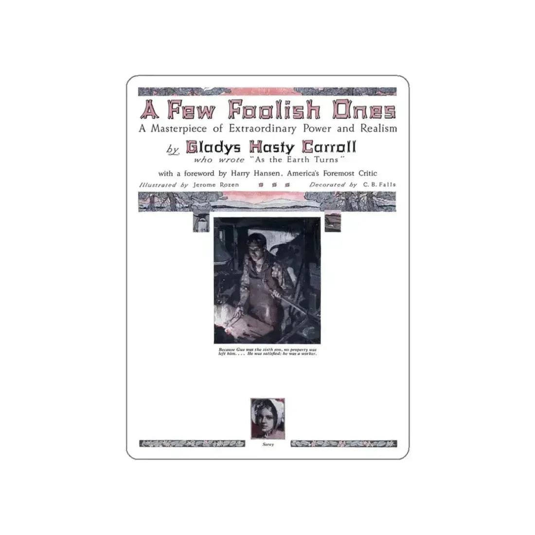 A Few Foolish Ones (1), Redbook, November 1934 (Magazine Illustration) STICKER Vinyl Die-Cut Decal - The Sticker Space