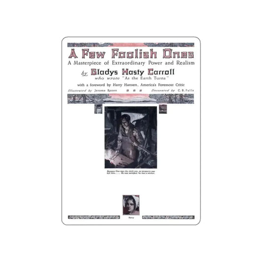 A Few Foolish Ones (1), Redbook, November 1934 (Magazine Illustration) STICKER Vinyl Die-Cut Decal White Die-Cut 2 Inch - The Sticker Space