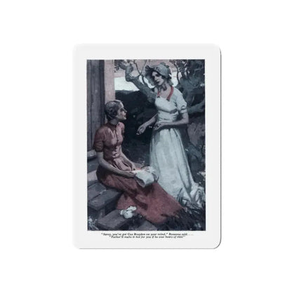 A Few Foolish Ones (4), Redbook, November 1934 (Magazine Illustration) Refrigerator Magnet 3 Inch Die-Cut - The Sticker Space