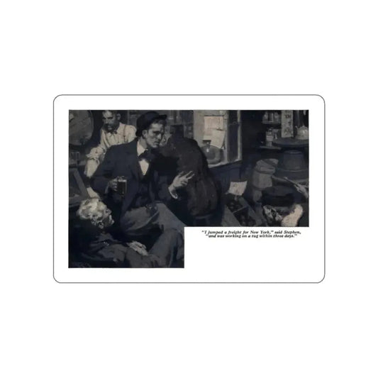 A Few Foolish Ones (7), Redbook, December 1934 (Magazine Illustration) STICKER Vinyl Die-Cut Decal White Die-Cut 2 Inch - The Sticker Space