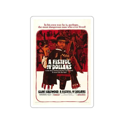 A FISTFUL OF DOLLARS 1964 Movie Poster STICKER Vinyl Die-Cut Decal - The Sticker Space