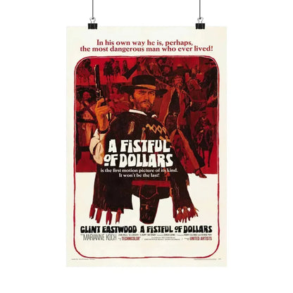 A FISTFUL OF DOLLARS 1964 - Paper Movie Poster 12″ x 18″ Matte - The Sticker Space