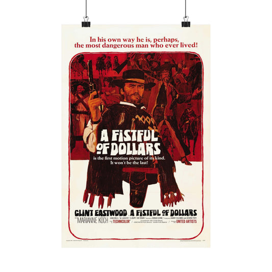 A FISTFUL OF DOLLARS 1964 - Paper Movie Poster-12″ x 18″-The Sticker Space