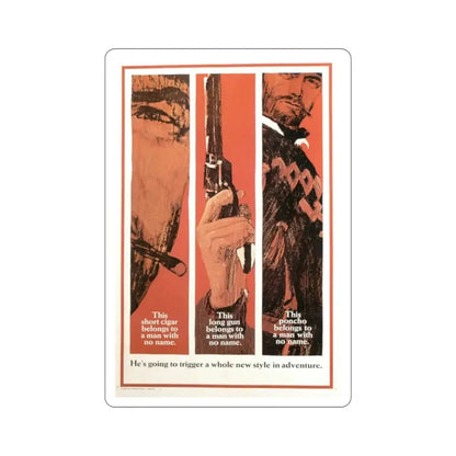 A Fistful of Dollars 1967 Movie Poster STICKER Vinyl Die-Cut Decal 2 Inch - The Sticker Space