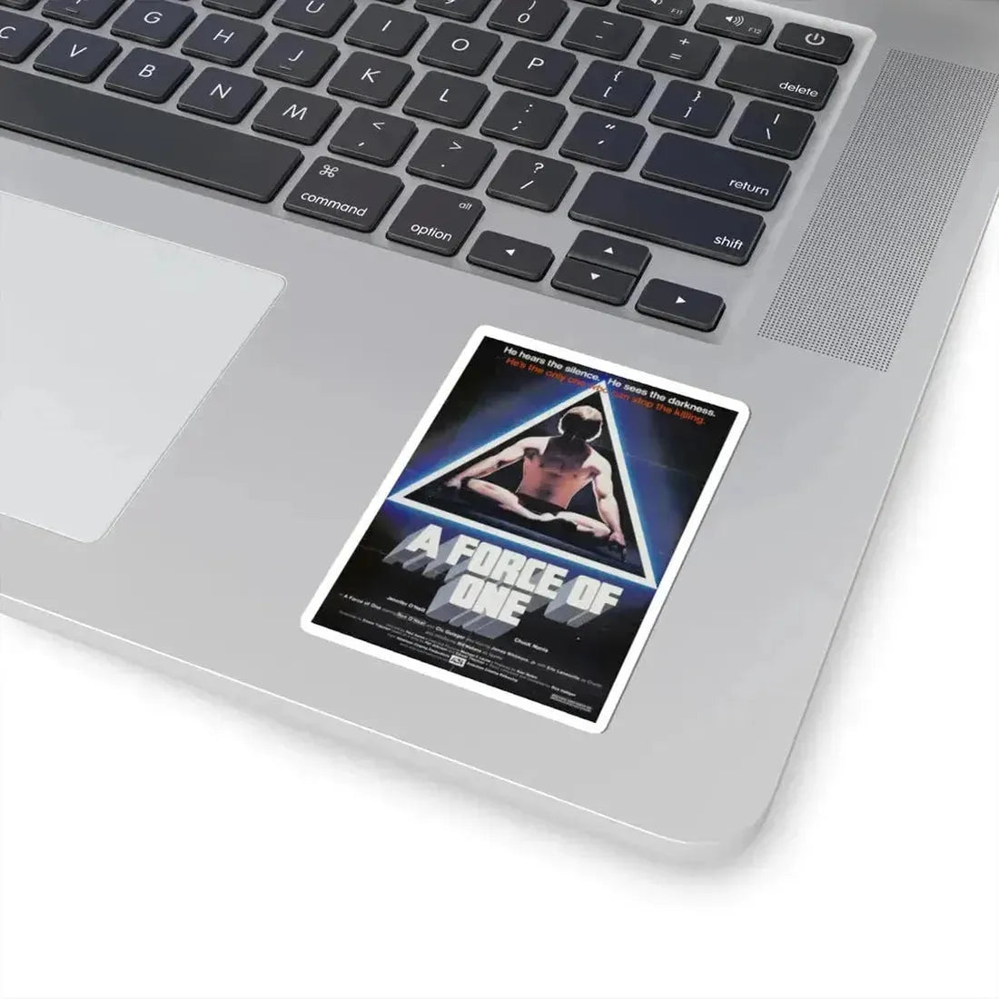 A FORCE OF ONE 1979 Movie Poster - STICKER Vinyl Kiss-Cut Decal - The Sticker Space
