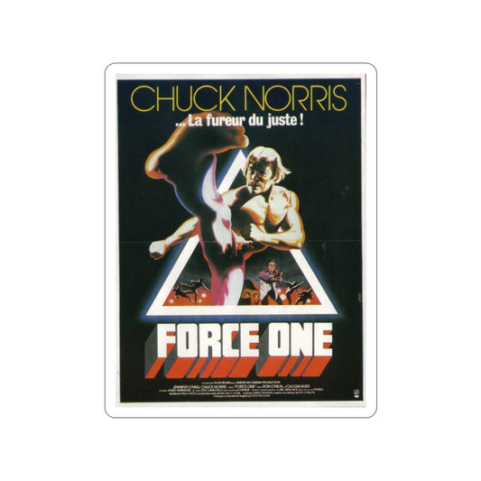 A FORCE OF ONE (FRENCH) 1979 Movie Poster STICKER Vinyl Die-Cut Decal-2 Inch-The Sticker Space