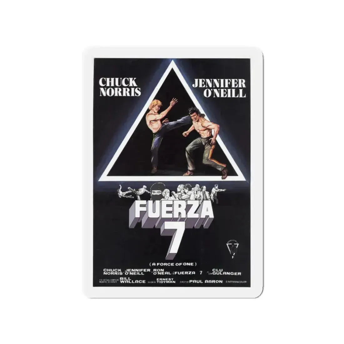 A FORCE OF ONE (ITALIAN) 1979 Movie Poster - Refrigerator Magnet 3 Inch - The Sticker Space
