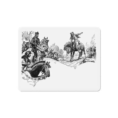 A France Forever (1), Blue Book Magazine, February 1941 (Magazine Illustration) Refrigerator Magnet 6 Inch - The Sticker Space