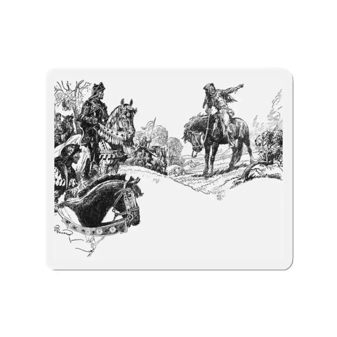 A France Forever (1), Blue Book Magazine, February 1941 (Magazine Illustration) Refrigerator Magnet - The Sticker Space