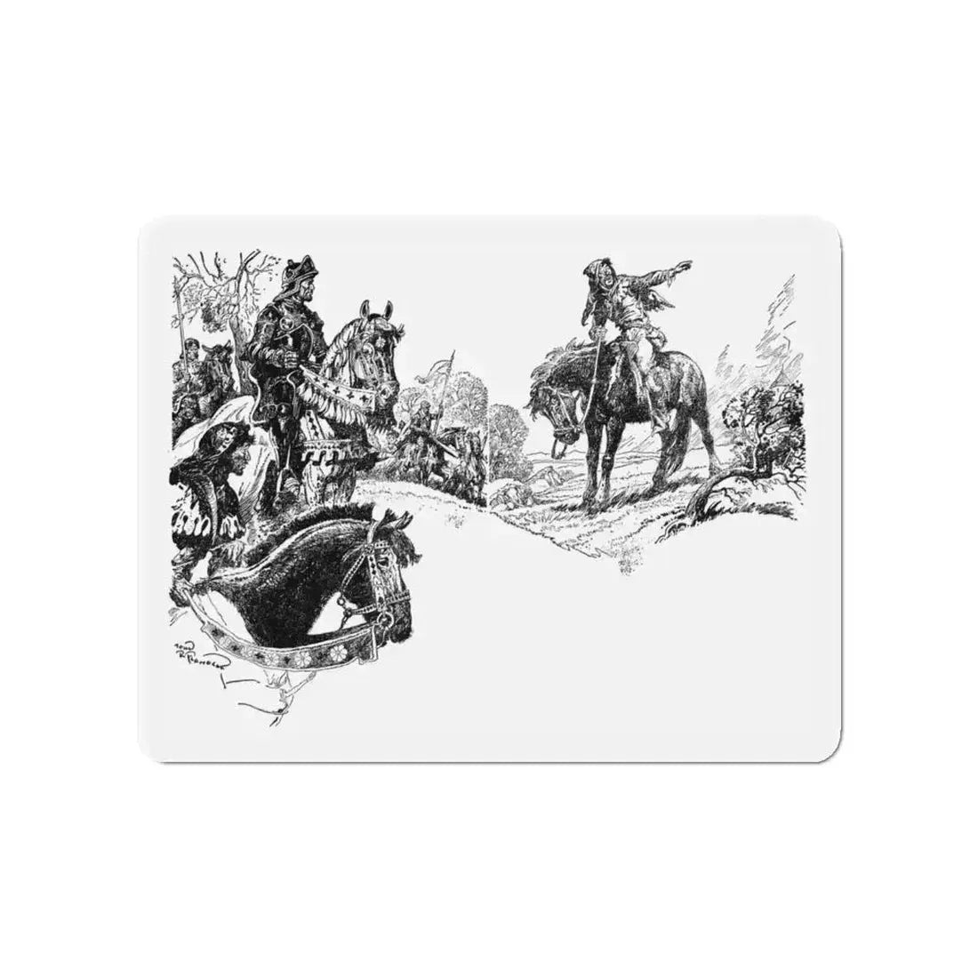 A France Forever (1), Blue Book Magazine, February 1941 (Magazine Illustration) Refrigerator Magnet - The Sticker Space