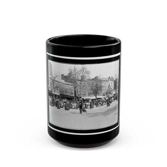 A Full Brass Band Composed Of Women, Heading One Of The Posts From The Dept. Of Pa. (U.S. Civil War) Black Coffee Mug