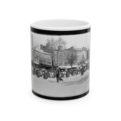 A Full Brass Band Composed Of Women, Heading One Of The Posts From The Dept. Of Pa. (U.S. Civil War) White Coffee Mug