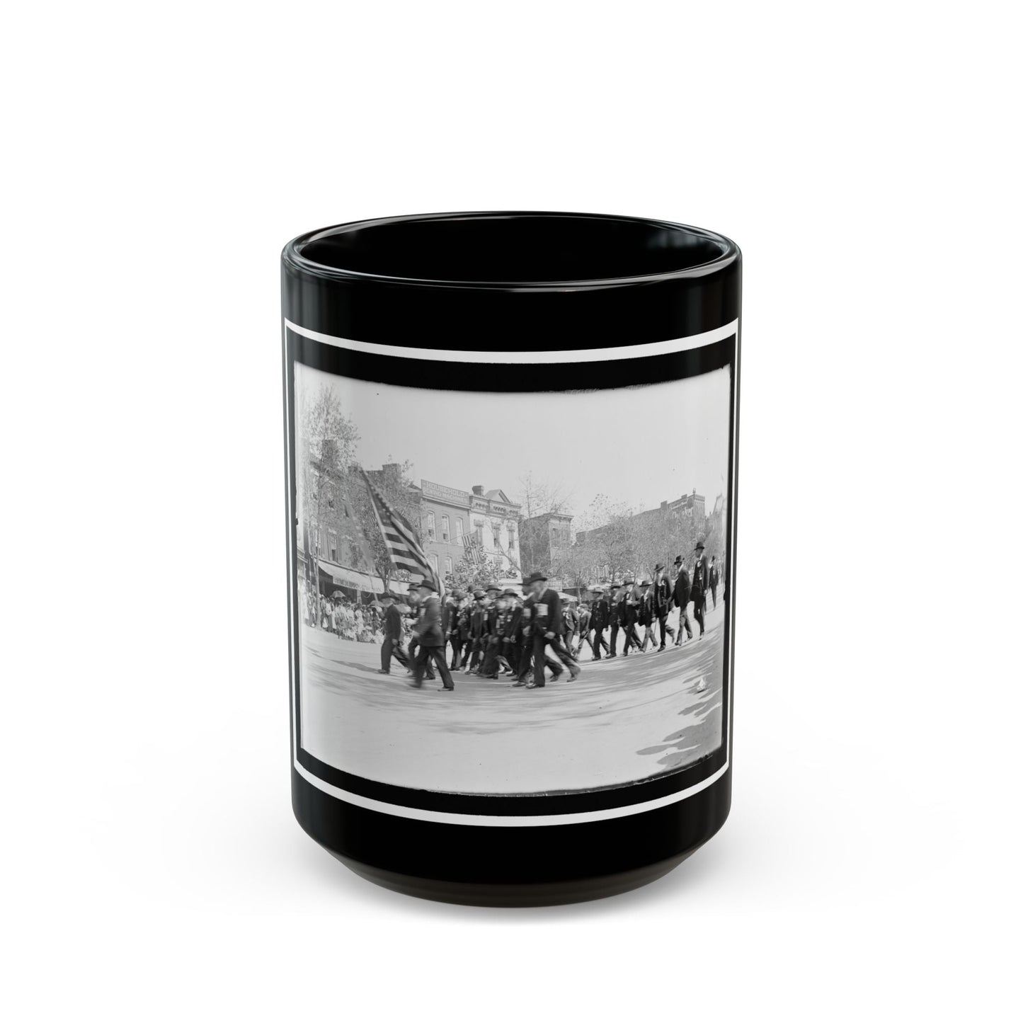 A G.A.R. Post In The Great Parade (U.S. Civil War) Black Coffee Mug