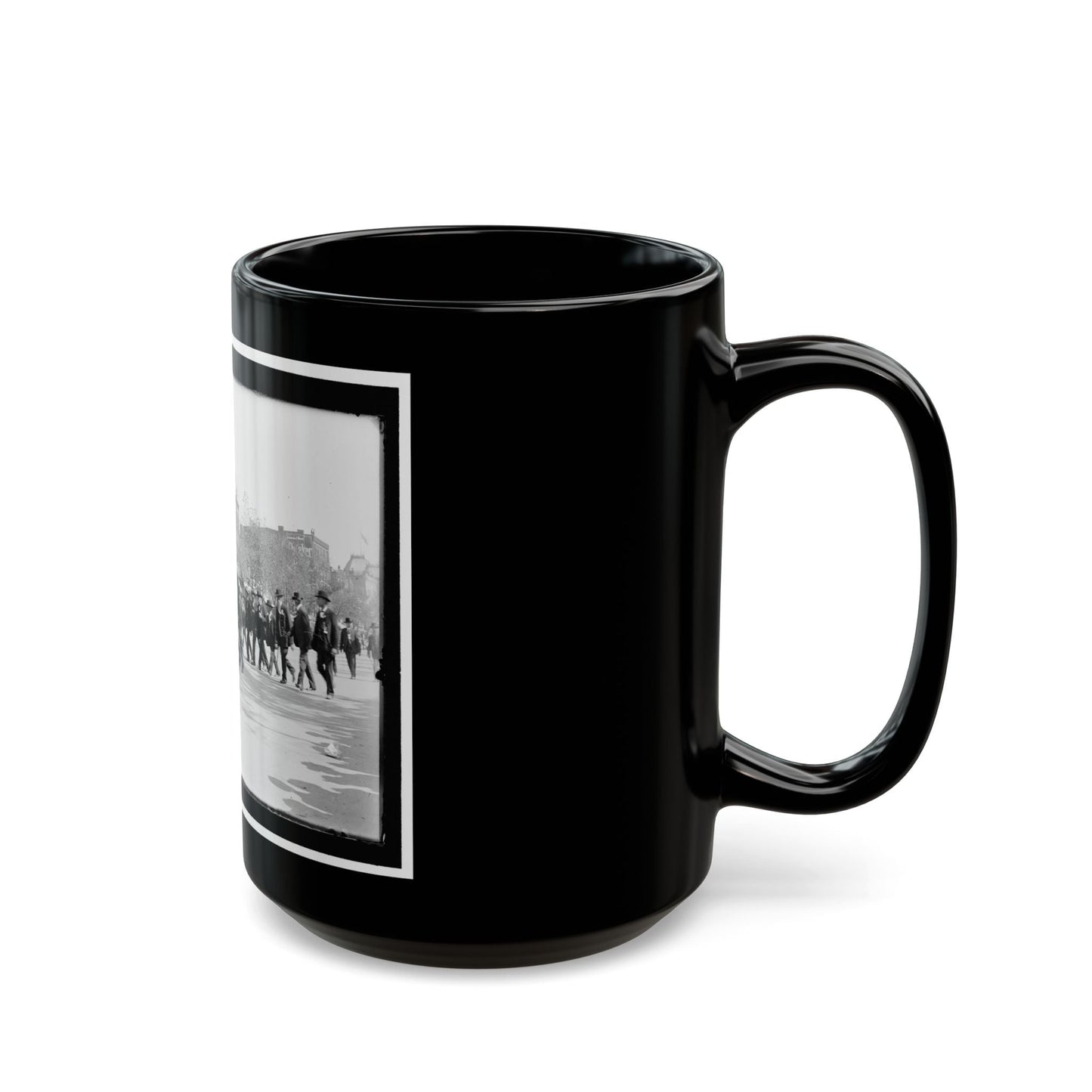 A G.A.R. Post In The Great Parade (U.S. Civil War) Black Coffee Mug